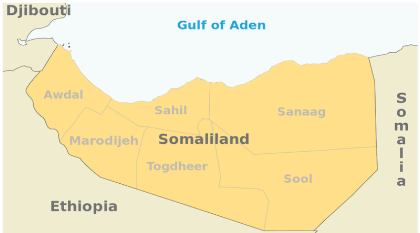 Map Somaliland Somalia